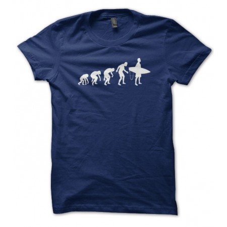 T-shirt Evolution de l'homme en Surfer