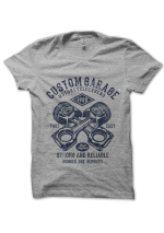 Tee Shirt Vintage Custom Garage, Motorcycle Legend 1980