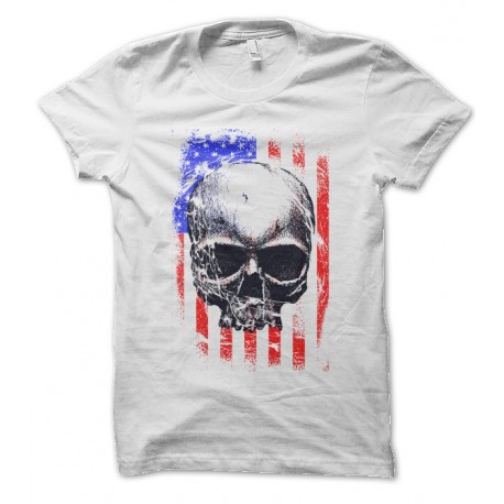 T-shirt Skull Flag USA