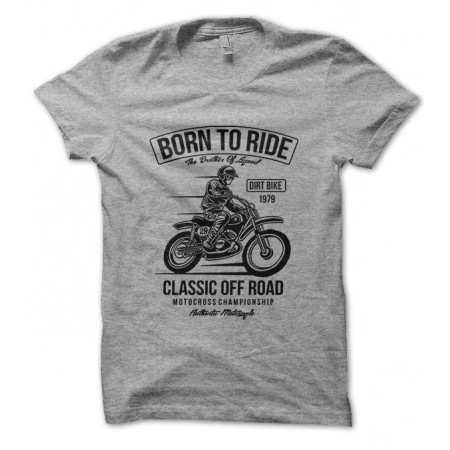 Tee Shirt Born to Ride, Motocross Championship