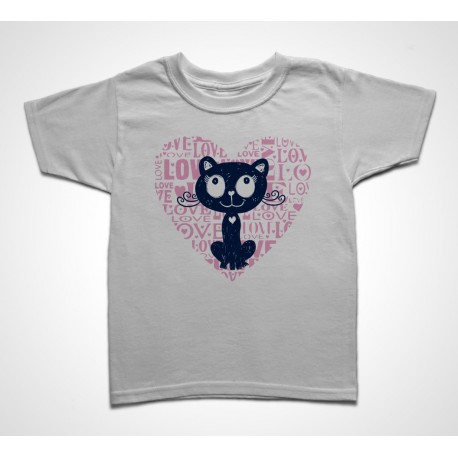 Tee shirt Enfant Love Cat