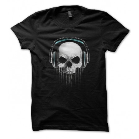 Tee Shirt Skull DeeJay ( tête de mort DJ )