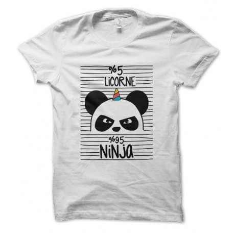 Tee Shirt Panda, 5% Licorne 95% Ninja