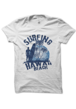 Tee Shirt Surfing Hawaii Beach