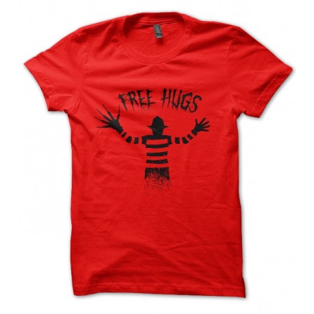 Tee Shirt Free Hugs, Freddy Krueger - Calins Gratuit 