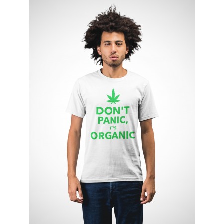 T-shirt humour Don't Panic, it' s Organic !