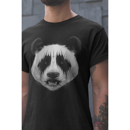 Tee Shirt Noir pour homme Original Black Metal Panda