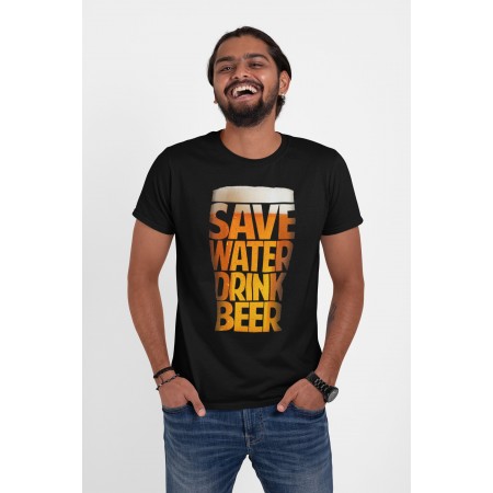 Tee Shirt Save water, drink Beer ! ( Économise l'eau, bois de la Bière ! )