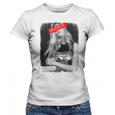 T-shirt Femme Metallica Silence