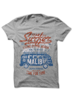 Tee Shirt Surf Vintage, Team Surfer 1980 Malibu, Time for Surf!