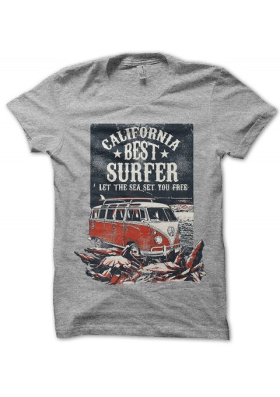 Tee Shirt California Best Surfer Minivan