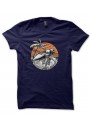 T-Shirt Surfer Skeleton on the beach