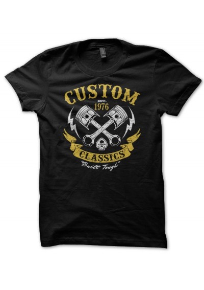 T-shirt Custom Classics, Built tough Motorbike