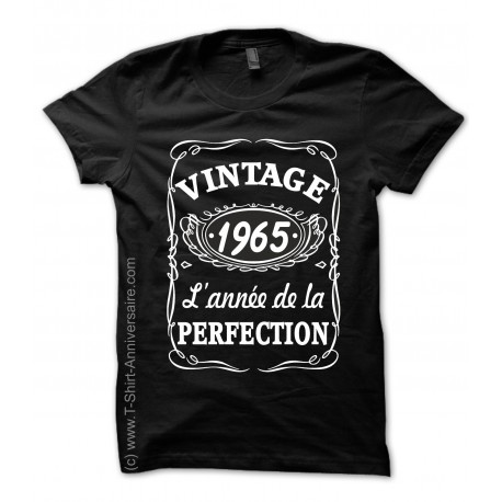 T-shirts 1965 Anniversaire style Whisky
