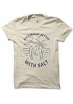 T-Shirt Everything Better with Salt, Surf Spirit