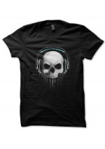 Tee Shirt Skull DeeJay ( tête de mort DJ )