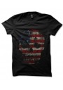 Tee Shirt Noir American Skull, Tête de mort USA