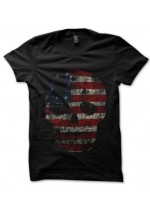 Tee Shirt Noir American Skull, Tête de mort USA