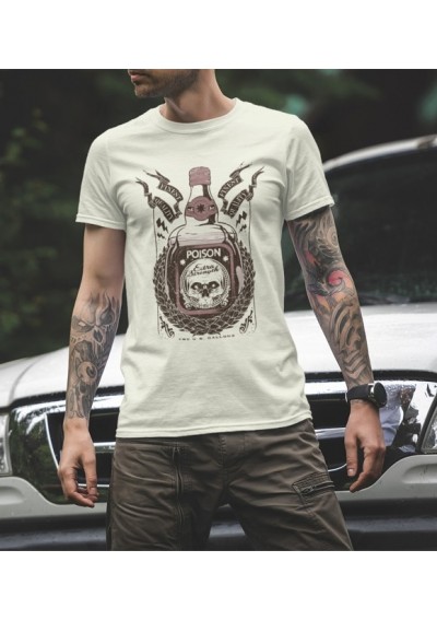 Tee Shirt Poison Extra Strenght Skull