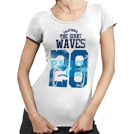 T-shirt Femme Giant Waves, Pacific Riders Surf