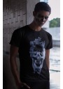 Tee Shirt Noir Skull in the Smoke