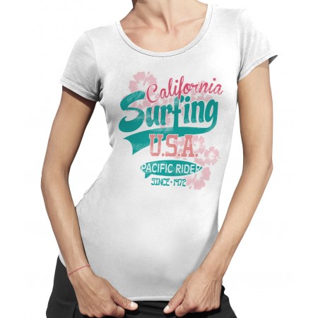 T-shirt Femme California Surfing USA