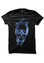 Tee Shirt Noir Skull in the Smoke