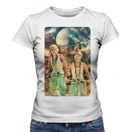 T-shirt Femme Galactic Cruise in Vespa