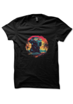 Tee Shirt Labrador Sunset LifeStyle