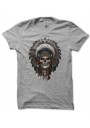 T-Shirt Guerrier Indien, Indian Warrior Skull