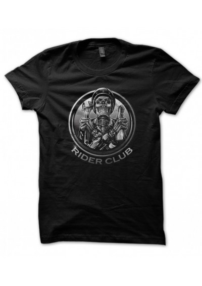 T-Shirt Rider Club Skull Vintage