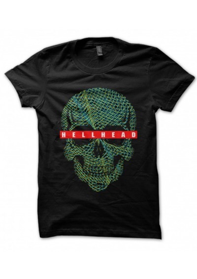 T-Shirt HellHead Line Art Skull