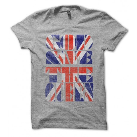 T-shirt God save the Queen, English Flag Punk