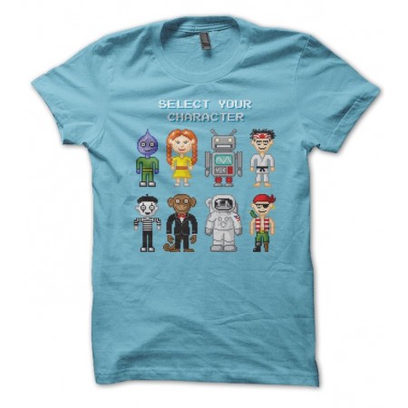 T-shirt Video Game Select Character by T-GeeK