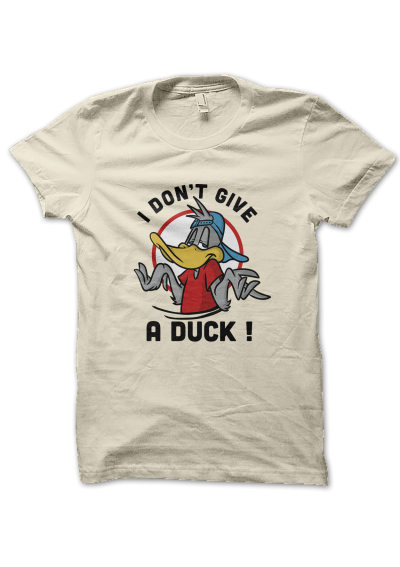 Tee Shirt I Don't give a Duck, Cartoon