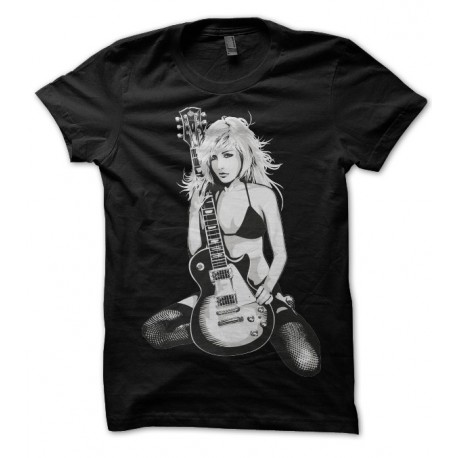 T-shirt Rock 'n Roll, The Girl with a guitare