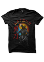 Tee Shirt Vintage Katana, Yin Yang